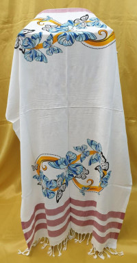 Пляжное полотенце Peshtemal Бабочки, бамбук