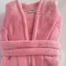 Махровый халат для подростков с капюшоном Welsoft  темно-розовый4