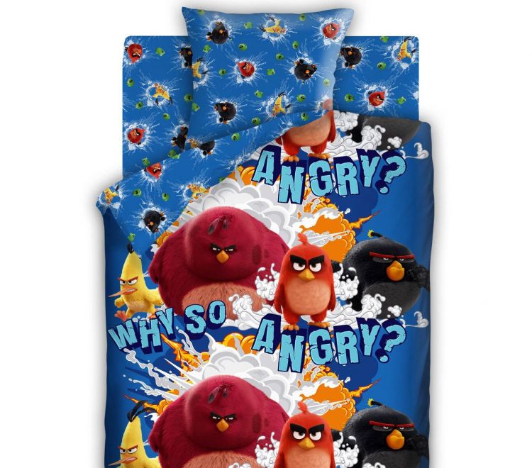 Angry Birds Злые птички Бязь Полуторный 