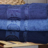 Набор синих бамбуковых полотенец 50х90 (3 шт), Aynali Agac Bamboo
