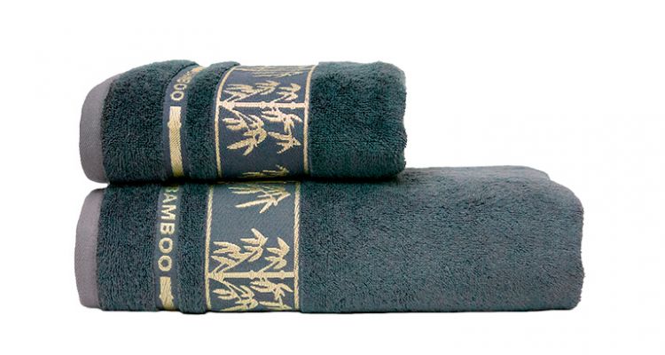 Бамбуковое полотенце Deco home темно - серое