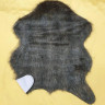 Меховый коврик для спальни Имитация шкуры V-26 черный, акрил