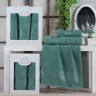 Комплект махровых полотенец Gulcan Cotton (3 шт) green купить
