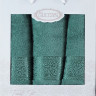 Комплект махровых полотенец Gulcan Cotton (3 шт) green
