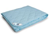 Одеяло демисезонное силикон/микрофибра голубое
