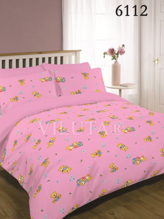Детское постельное белье 6112 розовое Viluta