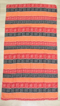 Пляжное полотенце Pestemal Cestepe red blacko range simbols