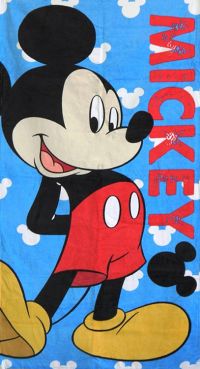 Пляжное полотенце Mickey велюр/махра   