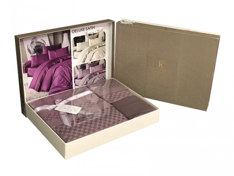 Постельный комплект Satin Deluxe Serenity Purple-Lilac в коробке