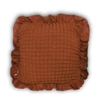 Декоративная подушка с чехлом золотистая (21)