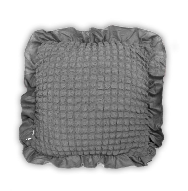 Декоративная подушка с чехлом серая