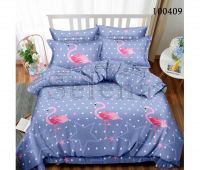 Комплект постельного белья бязь Звездный фламинго blue