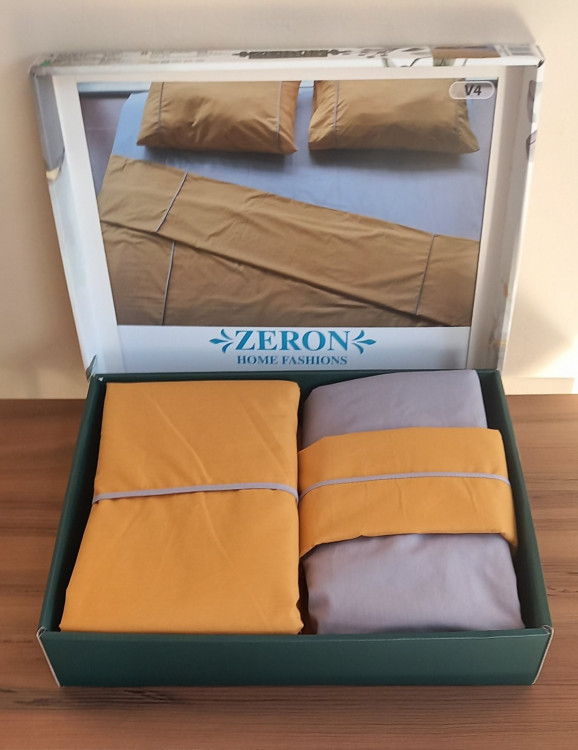 Комплект постельного белья Cotton V4 желтый на подарок