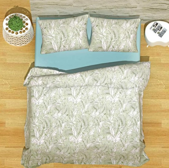 Набор постельного белья хлопок LORINE Nature оливоквый 3