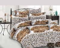 Набор постельного белья Леопарды 3 поликоттон 