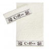 Кремовое кухонное полотенце махра Parisa Сoffee 420г/м2, Кrem