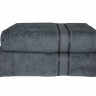 Серое махровое полотенце Parisa 430г/м2, хлопок