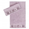 Лиловое кухонное полотенце махра Parisa Сoffee 420г/м2, Lila