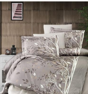 Постельный комплект Satin Living Brown