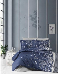 Постельный комплект Satin Living Navy Blue