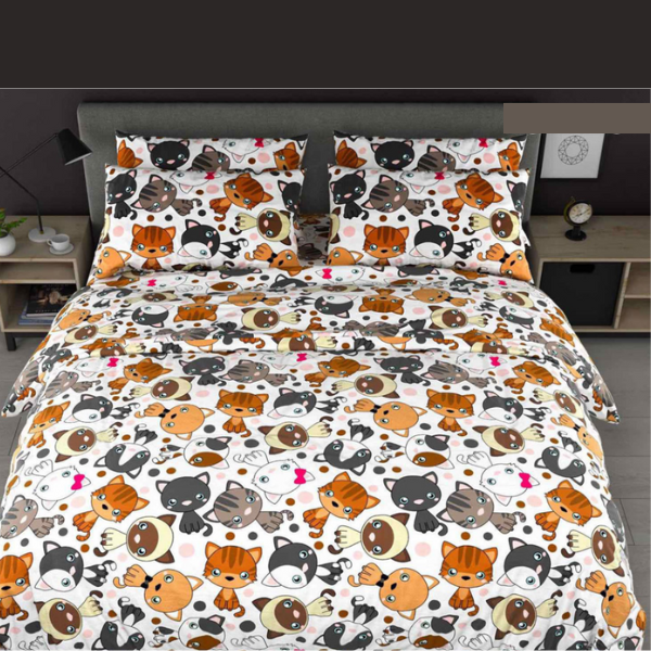 Комплект постельного белья бязь Котики Гав