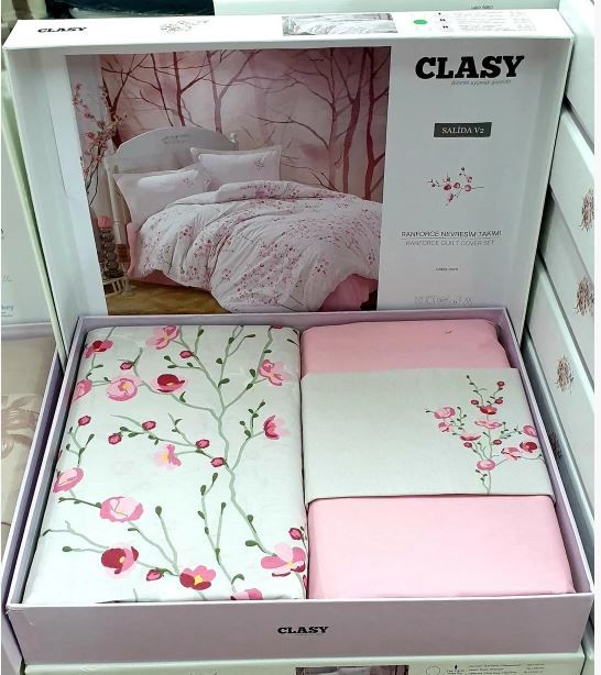 Розовое постельное белье Ранфорс Salida V2 купить на подарок