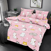 Комплект постельного белья бязь Муркотики Pink