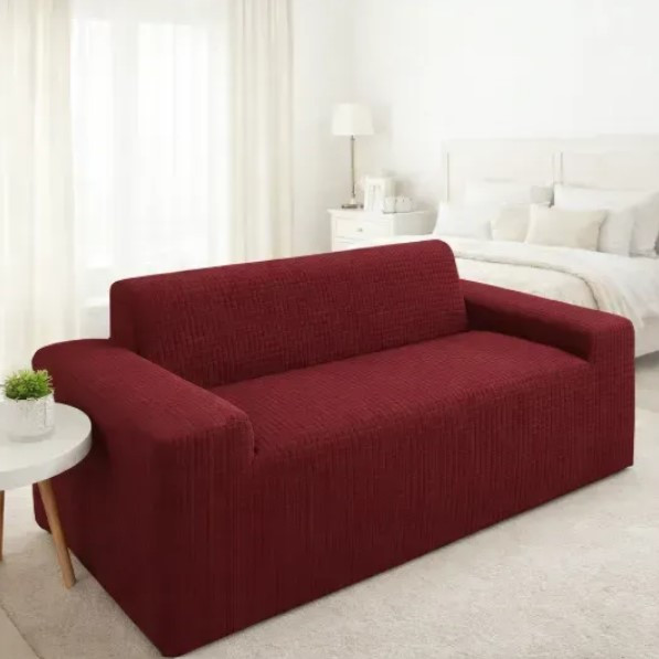 Чехол на 2-х местный диван 145х185 Burgundy водоотталкивающий