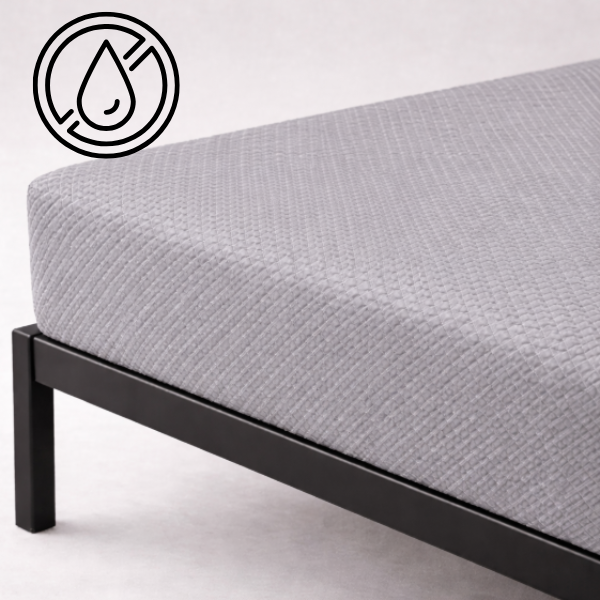 Непромокаемый чехол на матрас Lux Cotton Gray 2