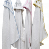 Купить полотенце для крещения с уголком серебристого цвета