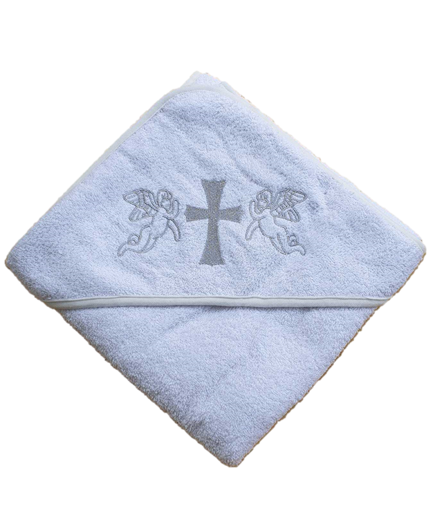 Полотенце для крещения с уголком (крыжма) с серебром