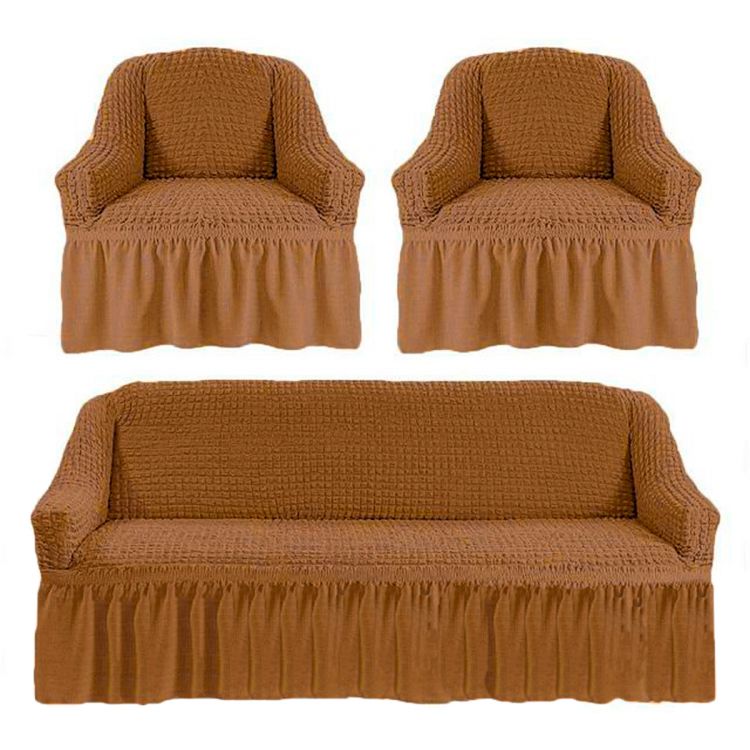 Чехол для мебели (диван + 2 кресла) золото