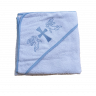 Полотенце для крещения с уголком (крыжма) с голубым