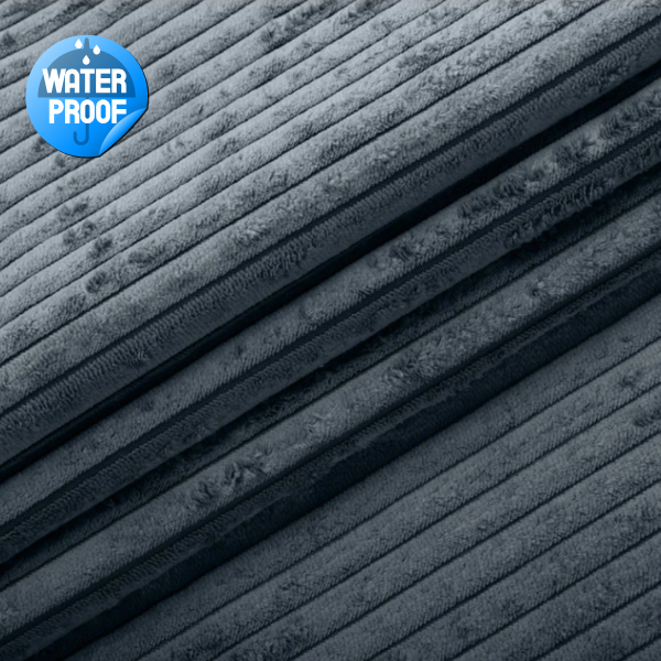 Непромокаемый чехол для секций дивана мебельный велюр Lotus 98 темно-серый 2 Непромокаемый чехол для секций дивана мебельный велюр Lotus 98 темно-серый 2