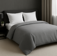 Постельное белье бязь Stripe Серо-Белый