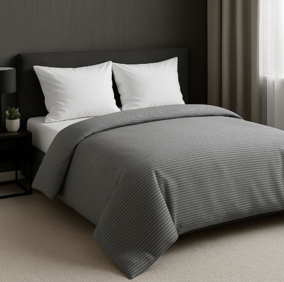 Постельное белье бязь Stripe Серо-Белый Постельное белье бязь Stripe Серо-Белый