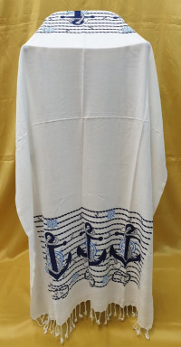 Пляжное полотенце Peshtemal Якоря, бамбук