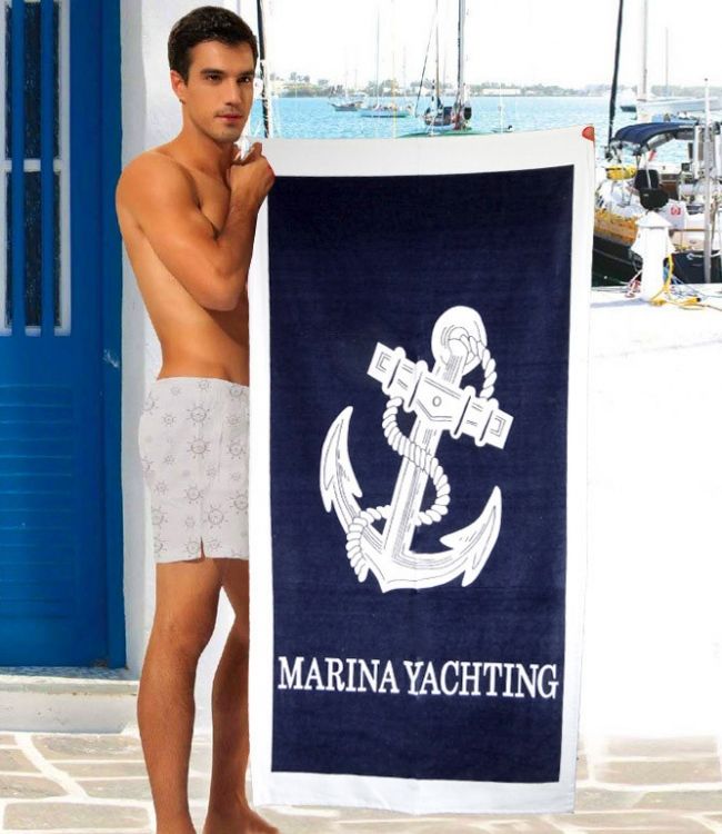 Пляжное полотенце Yachting велюр/махра