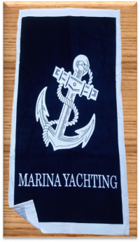 Пляжное полотенце Yachting велюр/махра   