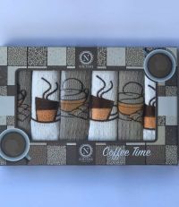 Набор полотенец Nilteks Coffee Time V03, 40х60 (6шт.) вафля