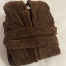 Детский махровый халат с капюшоном Welsoft коричневый фото 2