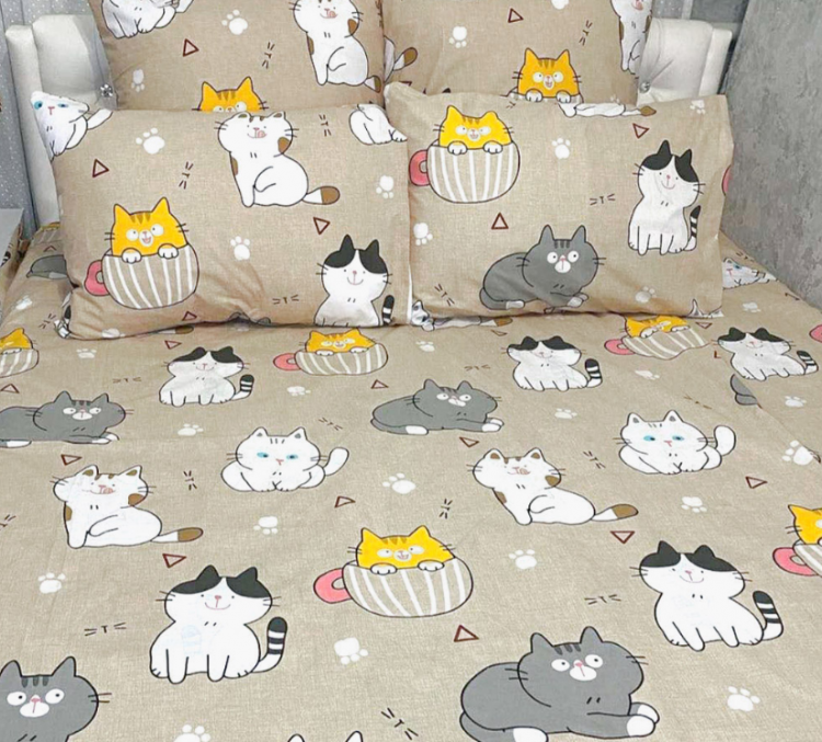 Комплект постельного белья бязь Муркотики Beige Комплект постельного белья бязь Муркотики Beige