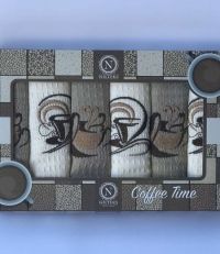 Набор полотенец Nilteks Coffee Time V04, 40х60 (6шт.) вафля