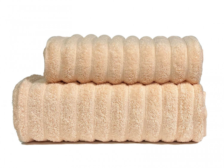 Персиковое полотенце Parisa 600г/м2, Line Cotton