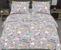 Комплект постельного белья бязь Моя Киця Grey