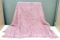 Полотенце махровое жаккардовое в сауну розовое