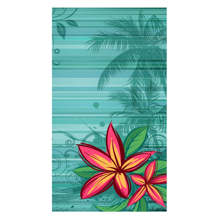 Пляжное полотенце-коврик Цветок, наномикрофибра