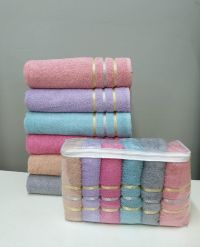 Набор махровых полотенец 50х90 (6шт.) Semisoft-1, хлопок