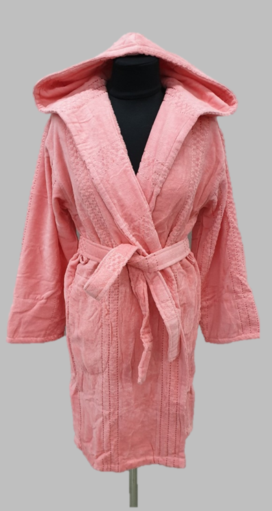 Розовый короткий халат купить на подарок женщине Киев