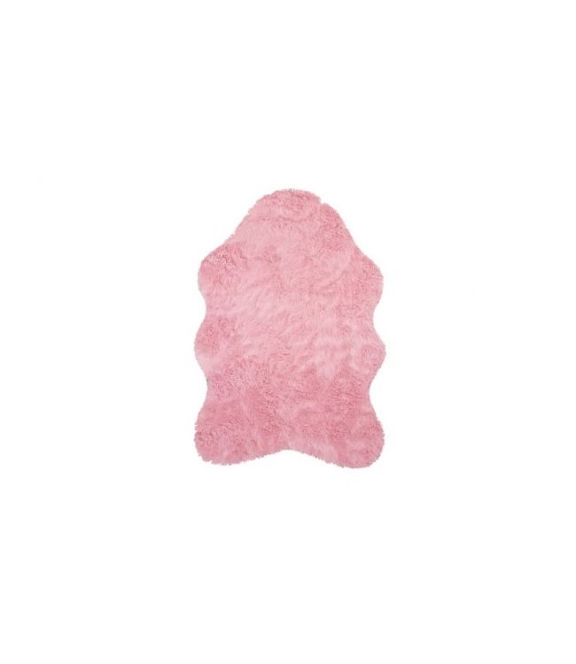 Коврик в ванную Zugo Home искусственный мех розовый 